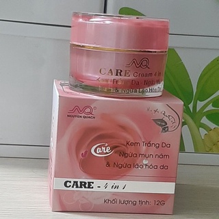 CARE TRẮNG DA NGỪA MỤN NÁM, NGỪA LẢO HÓA DA NGUYỄN QUÁCH BÔNG HỒNG 12G
