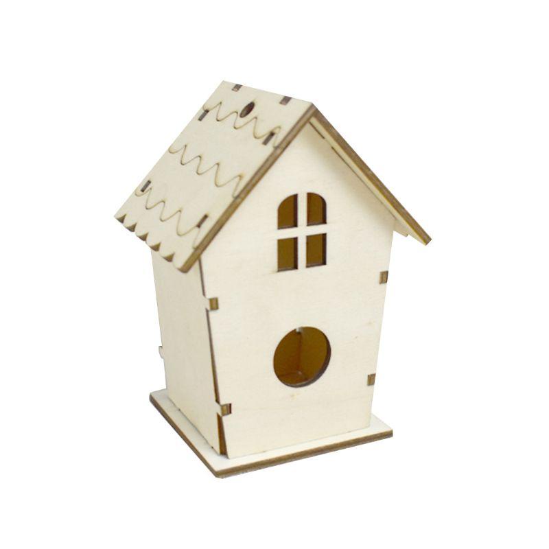 Ngôi nhà tổ chim bằng gỗ DIY thủ công sáng tạo dành cho trang trí nhà cửa