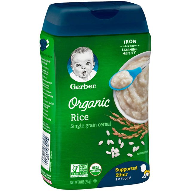 Bột ăn dặm rau củ trái cây Gerber Baby Cereal Probiotic