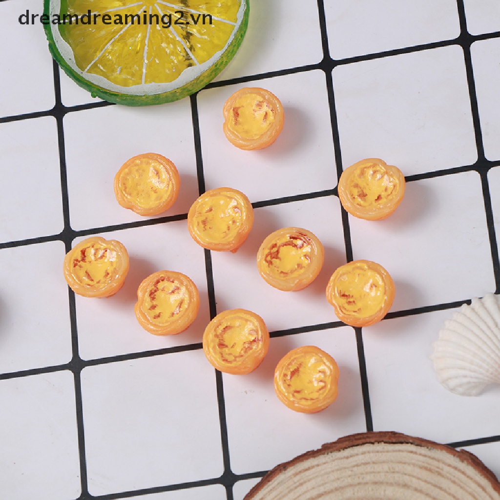 Bộ 10 Mô Hình Trứng mini Bằng Nhựa resin Cho Điện Thoại