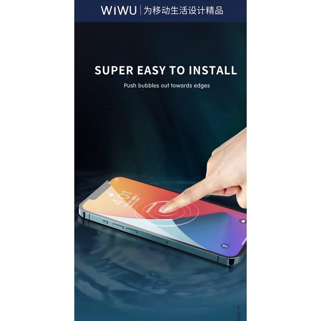 Kính Cường Lực WiWU  iVista Dùng Cho iPhone 11 / iPhone 12 / iPhone 13 / iphone 14 - Hàng Chính Hãng