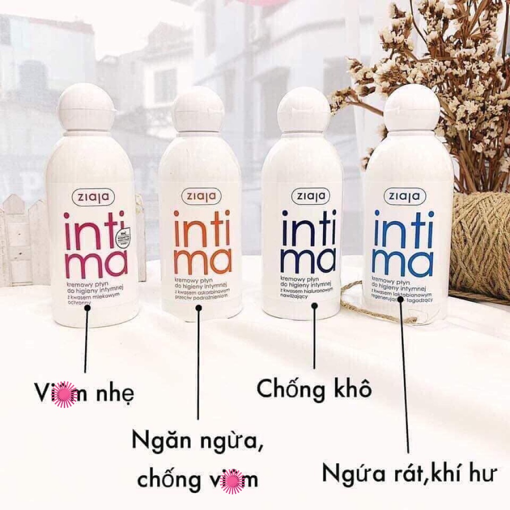 Dung Dịch Vệ Sinh Phụ Nữ hàng ngày an toàn cho da Intima Ziaja 200ml