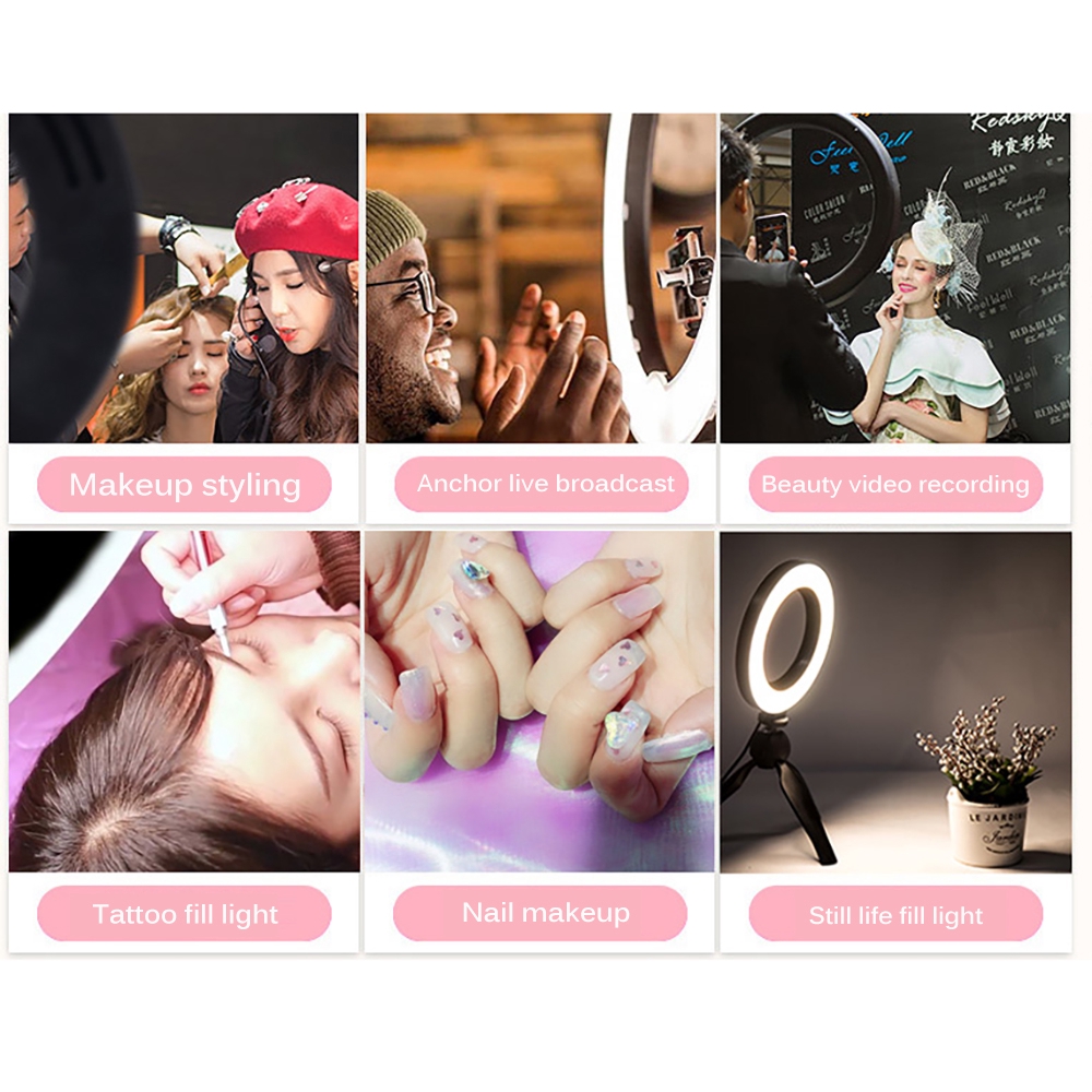 Đèn LED tròn hỗ trợ chụp ảnh selfie kèm gậy tự sướng | BigBuy360 - bigbuy360.vn