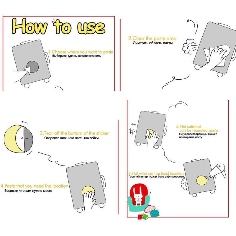 Z & M❀ Bộ 50 Miếng Dán Hình Bản Đồ Mỹ Độc Đáo ❀ Miếng Dán Chống Thấm Nước Cho Đồ Chơi