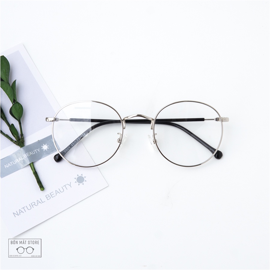 Gọng Kính Cận Kim Loại Tròn X2021 Nam Nữ
