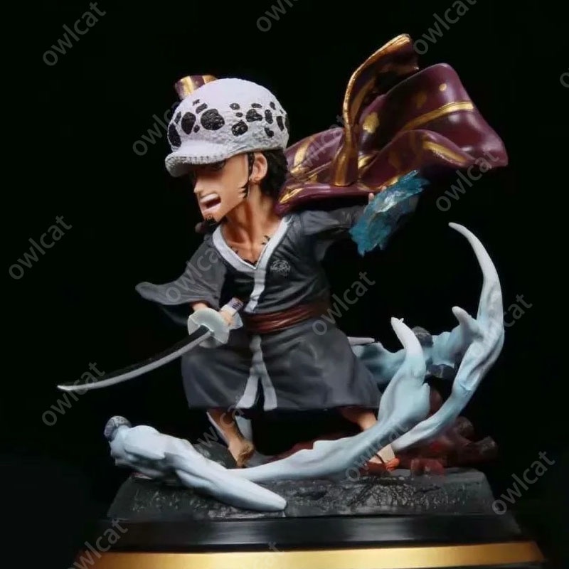 One Piece Model LAW Figure  Seven Warlords of the Sea One Piece Cartoon PVC GK Packed in Box Scene Rejuvenation Doctor Wanokuni Heart Pirates