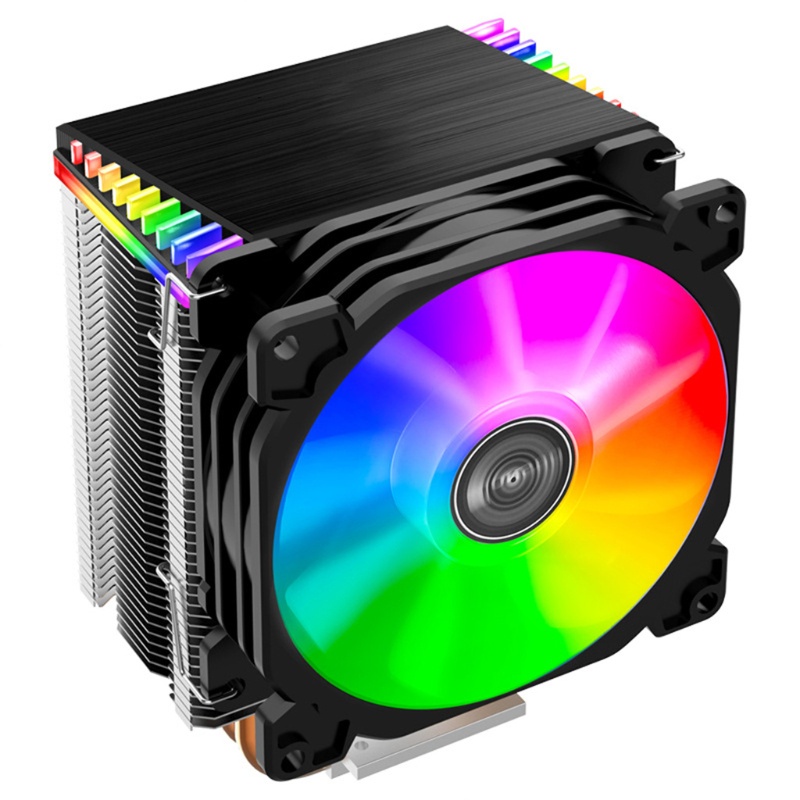 Quạt Tản Nhiệt 4 Chân Có Đèn Led Cr1400 Pwm 4pin 12v Pc Rgb Cho Cpu Intel 1151 / 1155 / Am3 / Am4 Cpu