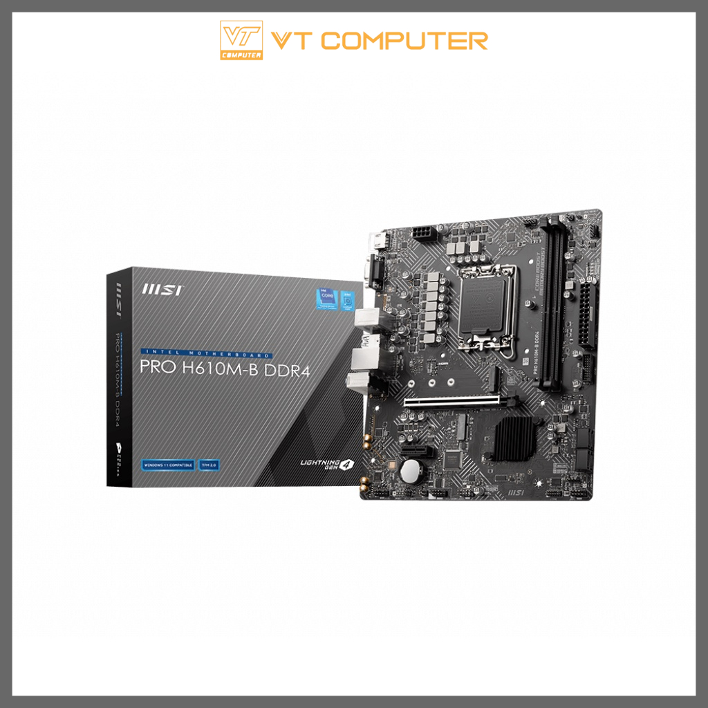 Bo Mạch Chủ MSI Pro H610M-E Pro / DDR4 / Socket 1700 / Bảo Hành 36 Tháng