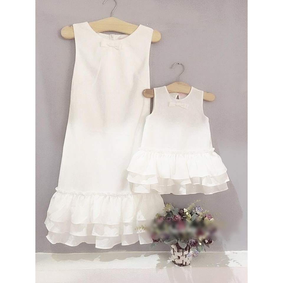 Đầm mẹ và bé bèo 3 tầng