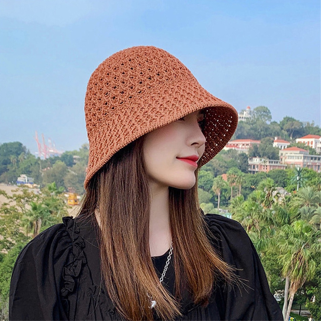 Nón Tai Bèo Chất Liệu Polyester Thoáng Khí Chống Tia UV Kiểu Dáng Thanh Lịch Cho Nữ