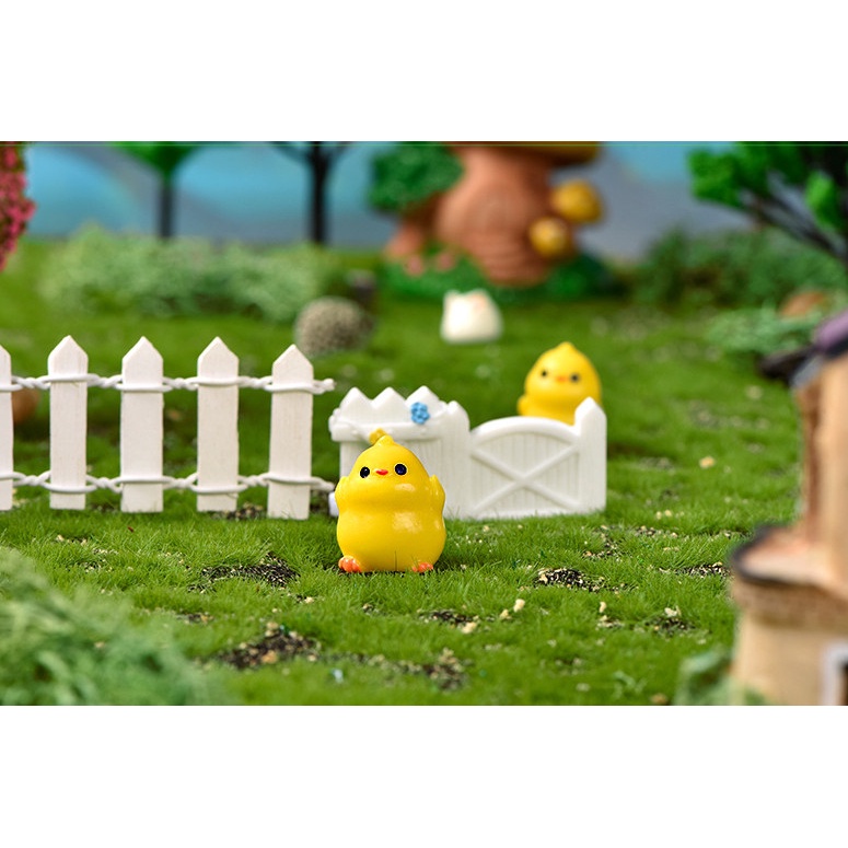 Tiểu cảnh terrarium mô hình gia đình Gà ú trang trí terrarium sân vườn, chậu cây cảnh