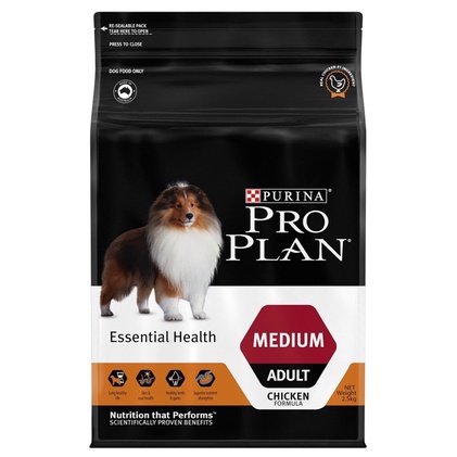 Thức Ăn Cho Chó Purina PRO PLAN Medium Adult Chicken Túi 2.5kg
