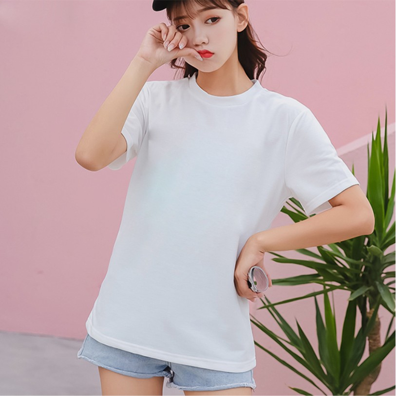 Áo Thun Trơn Tay Lỡ Unisex Form Rộng