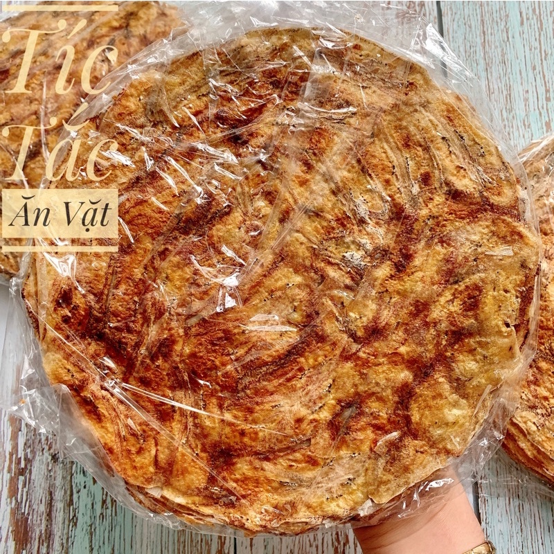 Bịch 10 Chiếc Bánh Tráng Chuối Dẻo Chuối Giòn Đặc Sản Vị Thơm Giòn Dai Dai Ăn Là Mê