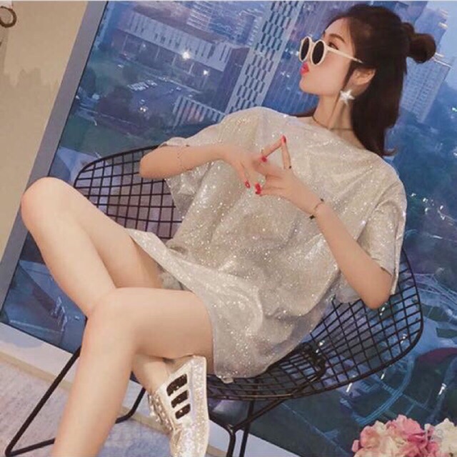 [Có sẵn] Áo nhũ kim tuyến ulzzang [ Clip thật tự quay ] | BigBuy360 - bigbuy360.vn