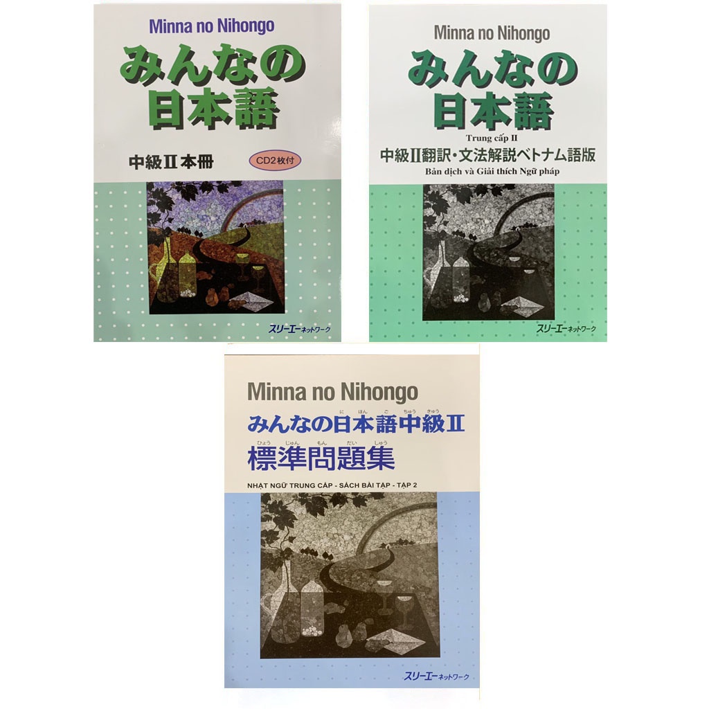 Sach Tiếng Nhật Combo Minna No Nihongo Trung Cấp 2 Danh Cho Trinh độ N2 Bộ 3 Cuốn Shopee Việt Nam