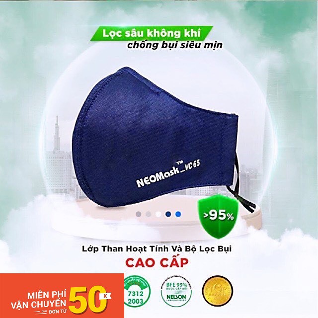 Khẩu trang 5 lớp Ruột tháo rời NEOMASK-VC65 | BigBuy360 - bigbuy360.vn