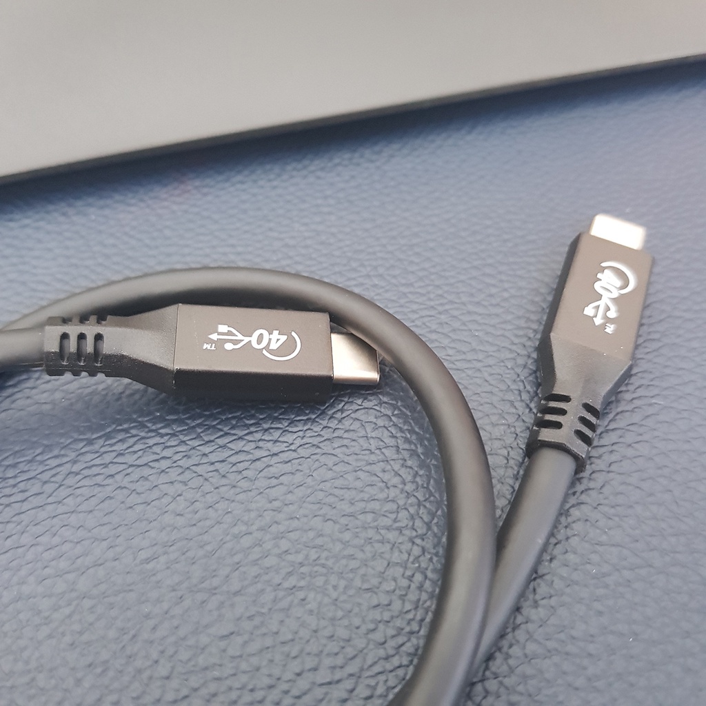 Cáp Usb 4, Thunderbolt 4 tốc độ 40Gb kết nối màn hình 8K60hz, sạc 100W - Hồ Phạm