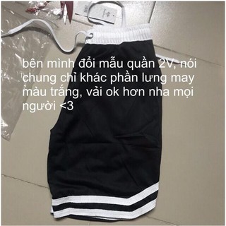 Set áo phản quang + quần short line 2V nam nữ