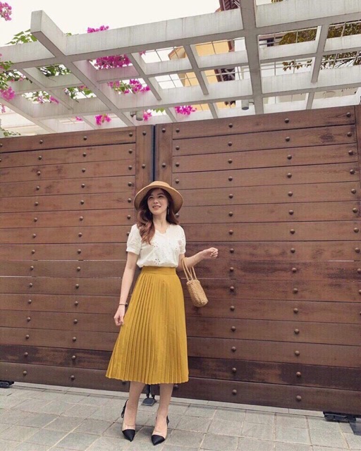 ⚡️FLASH SALE⚡️CHÂN VÁY MIDI DẬP LI NHỎ | BigBuy360 - bigbuy360.vn