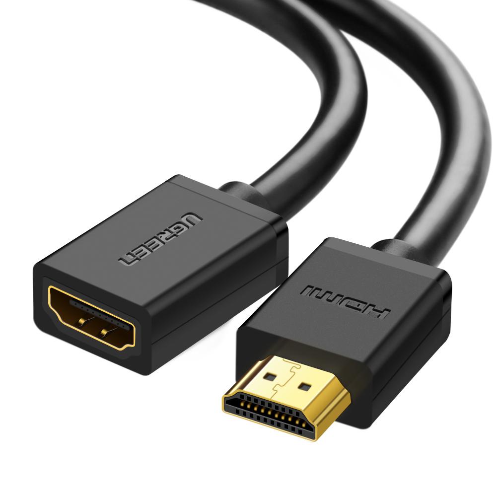 Cáp HDMI nối dài 0,5M hỗ trợ 4K 2K chính hãng Ugreen 10140 Bảo Hành 18 Tháng