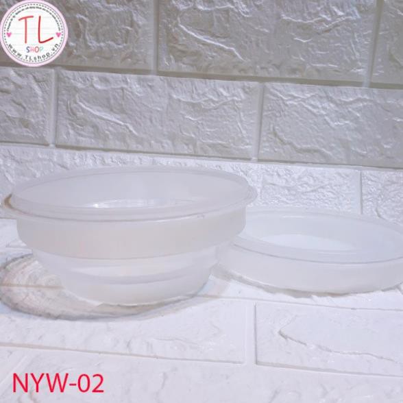 Hộp nhựa tròn xếp có thể gấp gọn tiết kiệm diện tích