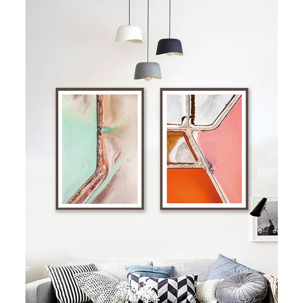 In hình ép gỗ Laminate TRANH TRỪU TƯỢNG - Mẫu 6 (2 HCN 2x30x40, 2x40x60). In ảnh theo yêu cầu
