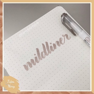 Một bút Mildliner 2 đầu, brush đầu cọ Zebra