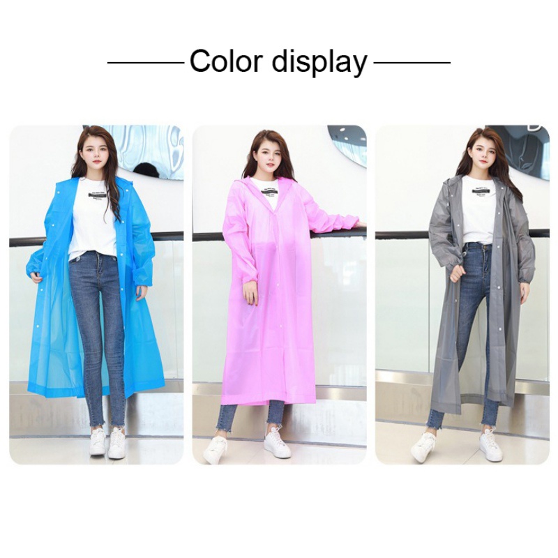 Áo Mưa Chất Liệu EVA Dày Dặn Cao Cấp Dành Cho Nam Nữ