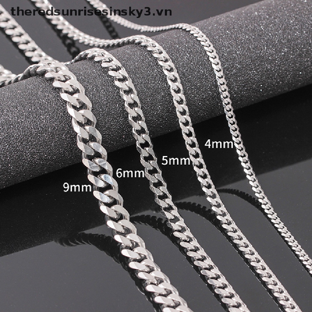 Vòng cổ Inox Cho Nam 3.vn 4-6mm