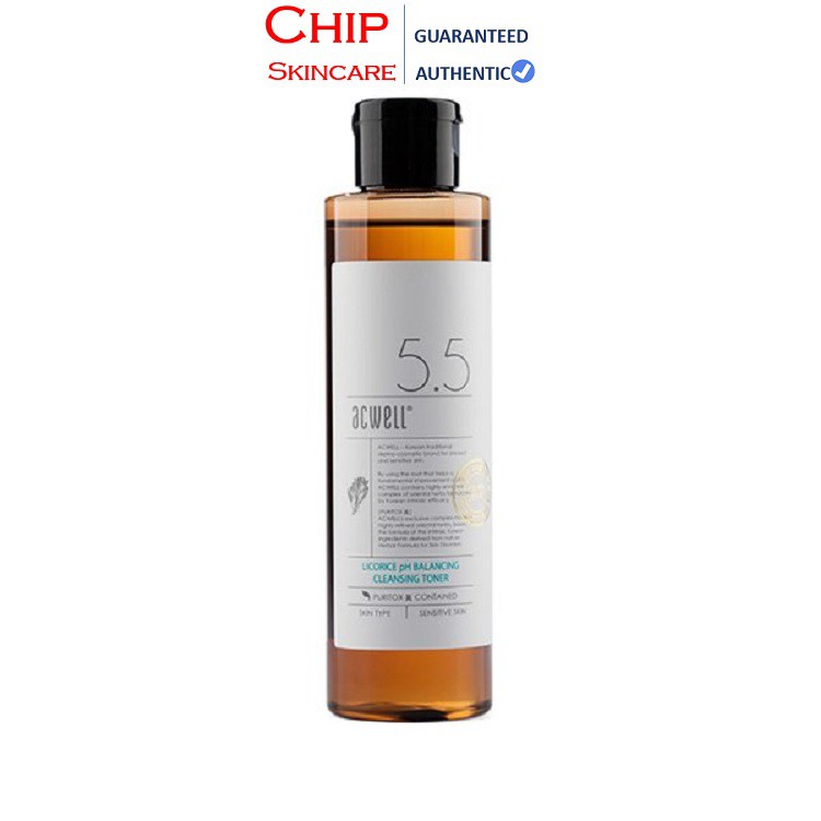 Toner Cam thảo ACWELL LICORICE PH BALANCING CLEANSING TONER