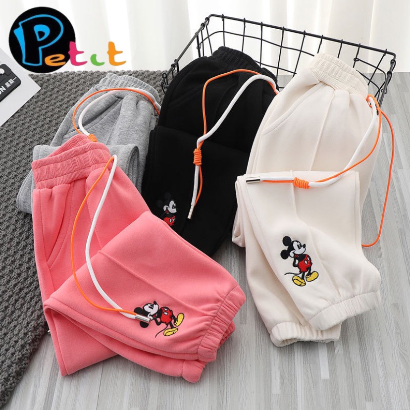 Quần dài jogger bé gái, quần thun dài, quần thu đông 013818 - 2