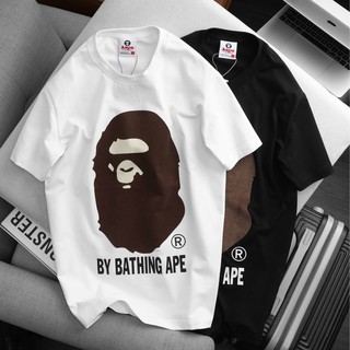 APE Áo Thun Nam In Nhung Cotton Xuất Khẩu Form Unisex , Áo Bigsize ( 50kg - 100kg ) - 3Bros Kho Xuất Khẩu