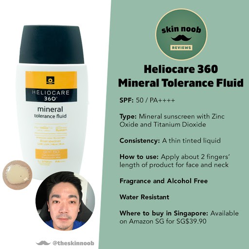 Kem chống nắng Heliocare 360 Mineral Tolerance Fluid SPF50+ 50mL