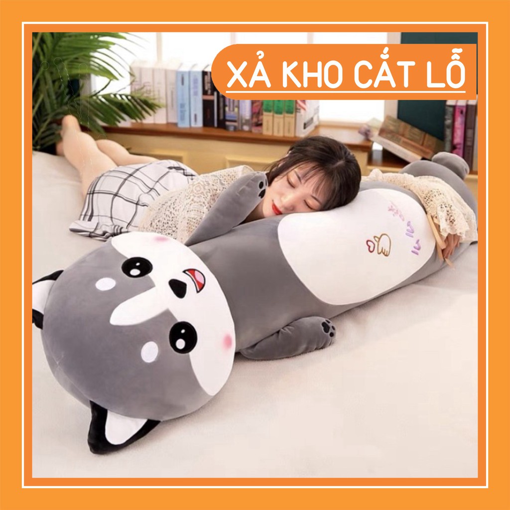 Gối Ôm Mèo✨Freeship✨Gối ôm mèo husky siêu to khổng lồ