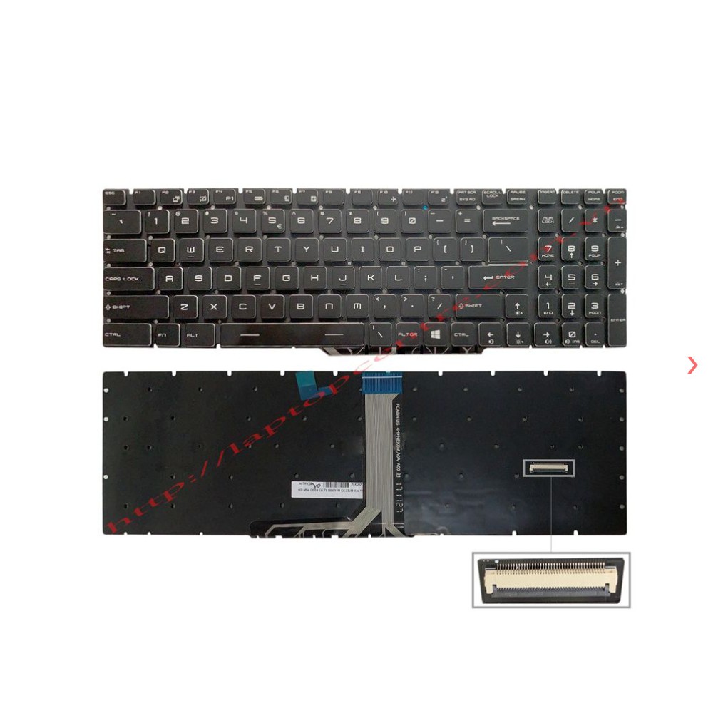 Ban phim laptop MSI GE63 GE73 GP65 GP75