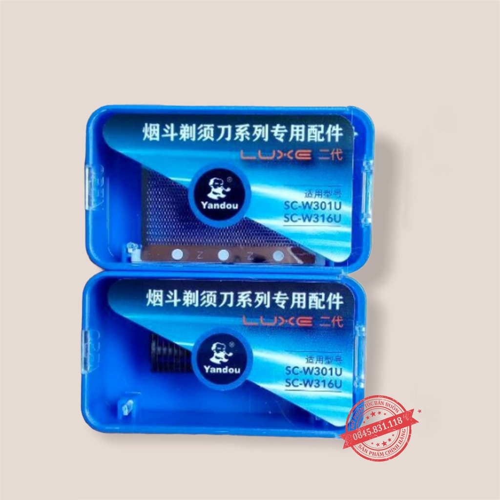 Bộ lưỡi thay thế máy cạo râu khô Yandou, lưỡi dao cạo rau cầm tay đầy đủ cho máy DC04