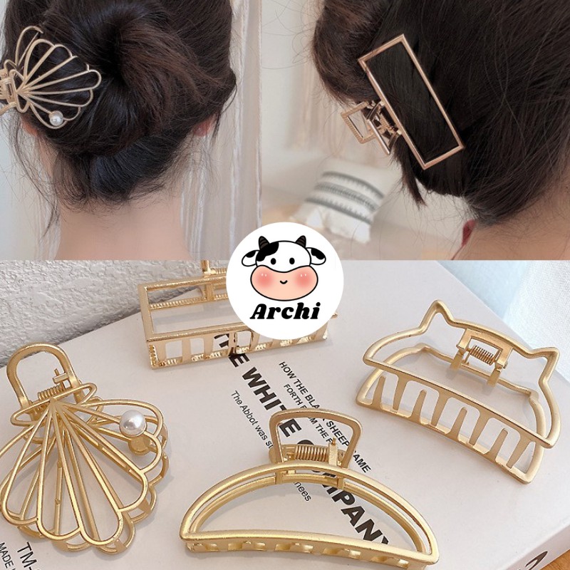Kẹp tóc kim loại ulzzang kiểu hàn quốc