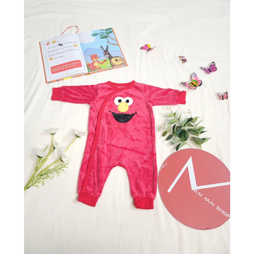 (Chọn màu- 3M) Body nỉ liền thân cho bé trai, bé gái sz 0-3M, Bộ đồ liền thân, bodysuit,bodysleep