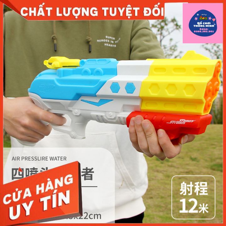 Đồ chơi súng nước kéo tay trẻ em áp lực cao