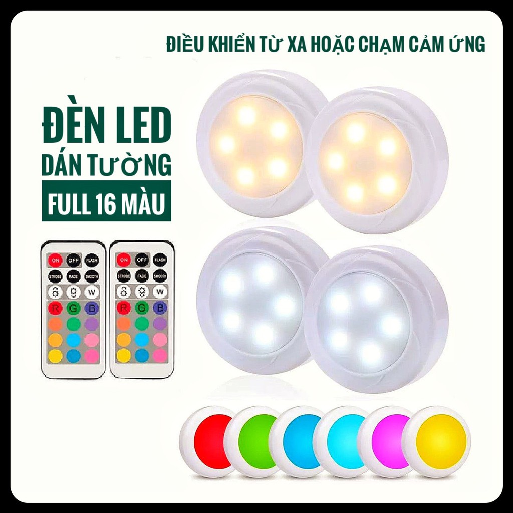 Đèn LED TG14 dán tường Điều khiển từ xa - dán tủ, kệ trưng bày, cửa hàng