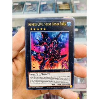Thẻ Bài Lẻ YugiOh! Mã MAGO-EN061 - Number C101: Silent Honor DARK - Gold-Letter Rare - 1st Edition