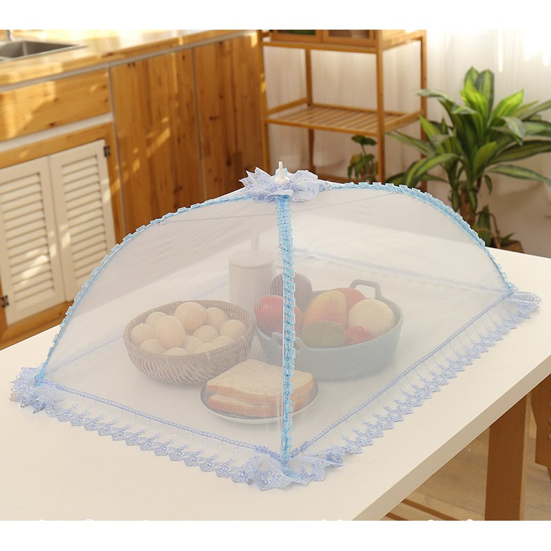 Lồng bàn chữ nhật gấp rút gọn tiện lợi 50x70cm