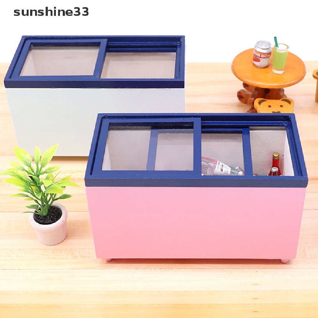 Tủ Lạnh Mini Tỉ Lệ 1: 12 Dùng Để Trang Trí Nhà Búp Bê