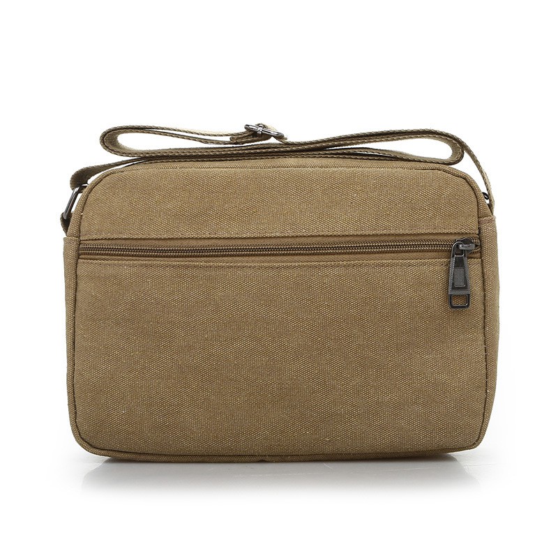 Túi Đeo Chéo Nam Nữ Vải Bố Túi Đeo Vai Nam Chất Liệu Kaki Chống Nước  Size 18*25cm