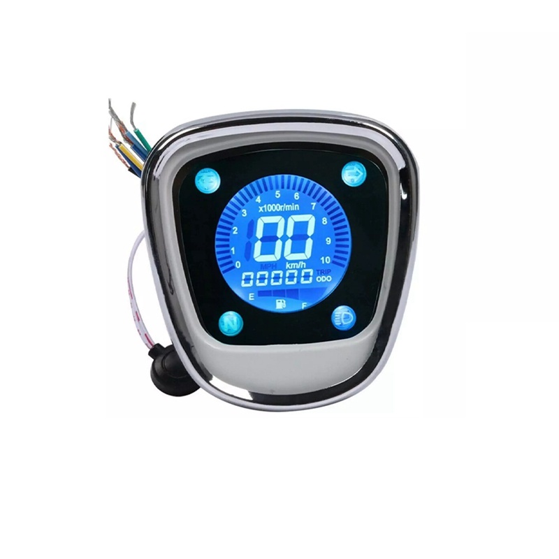 Đồng Hồ Đo Tốc Độ Điện Tử LCD Kỹ Thuật Số Rpm Cho Honda C50 C70 C90 Cub 70 90 C70