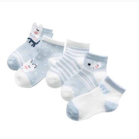 SET 5 ĐÔI TẤT THU ĐÔNG HÌNH THÚ CHO BÉ MS05 từ 3 tháng -2 tuổi - Duonghieu6789