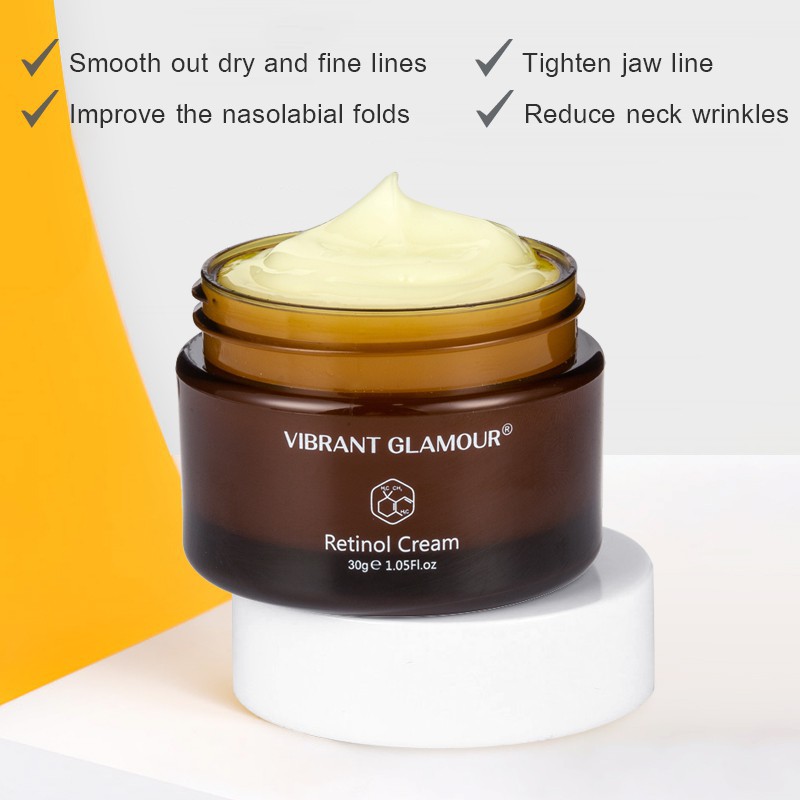 Kem Dưỡng Da Mặt VIBRANT GLAMOUR Chiết Xuất Retinol Tự Nhiên 2.5% Và Axit Hyaluronic Giữ Ẩm Chống Lão Hóa 30g | BigBuy360 - bigbuy360.vn