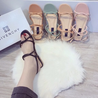 SANDAL 2 QUAI LẬN (ĐEN - BÒ - XANH)