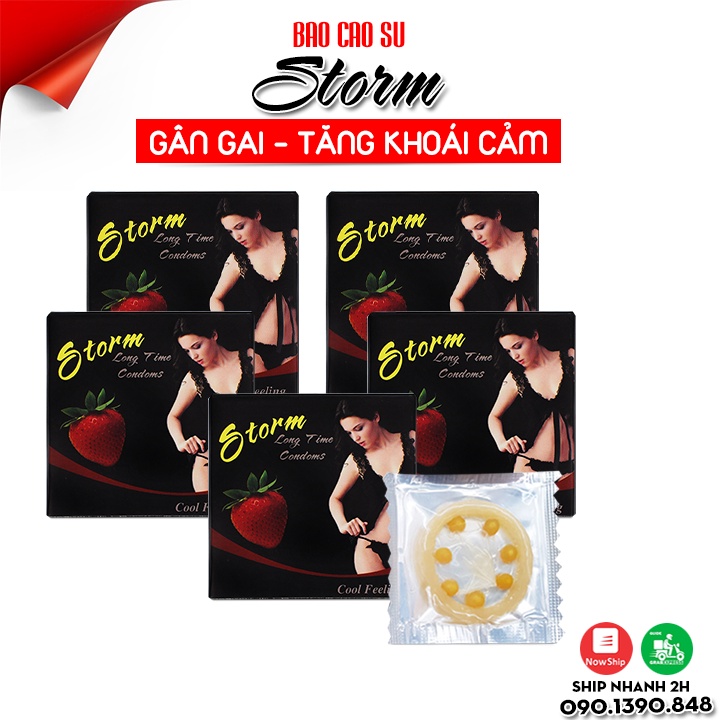 Bao Cao Su Gai 7 Bi Lớn STORM Kích Thích Điểm G, Tăng Khoái Cảm  - Cho Nàng Chạm Đỉnh Nhanh Chóng